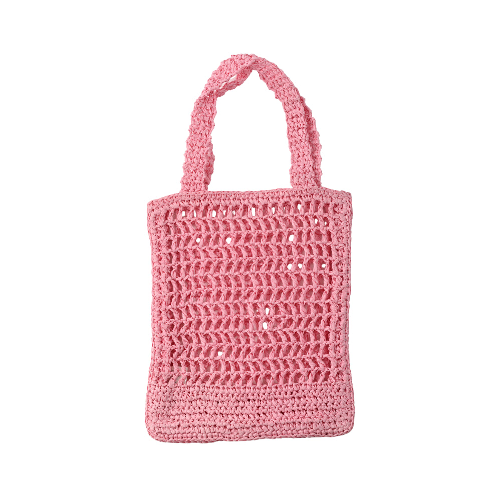 Gelato Series Straw Tote Bag - PINK